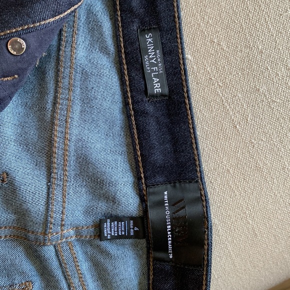 WHBM High rise skinny flare sculpt denim sz 4 - Picture 6 of 6